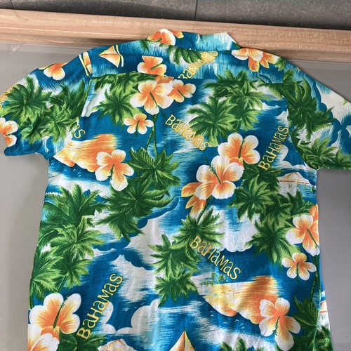 Tropical Fashions By Watanmal Men’s Bahamas Shirt Size XL 100% Rayon Fujiette - Picture 7 of 12