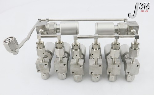 26834 NUPRO 7-WAY MANIFOLD VALVE ASSY, 2X 468236 6LV-BNBW4-C - Picture 6 of 9