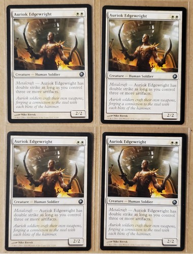 [4x] Auriok Edgewright - NM/LP - Scars of Mirrodin MTG - Picture 1 of 2