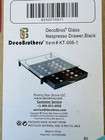 DecoBros Crystal Tempered Glass Nespresso OriginalLine Glass, Black 