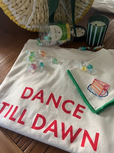 Kate Spade x Target Dance Till Dawn kurzärmliges Grafik-T-Shirt verschiedene Größen neu mit Etikett - Bild 8 von 12