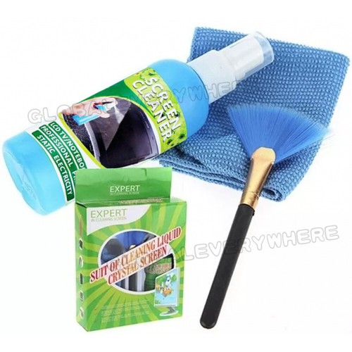 3 in 1 Laptop Cleaning Kit Monitor TV PC LED LCD Screen Cleaner Cloth Brush - Picture 8 of 9