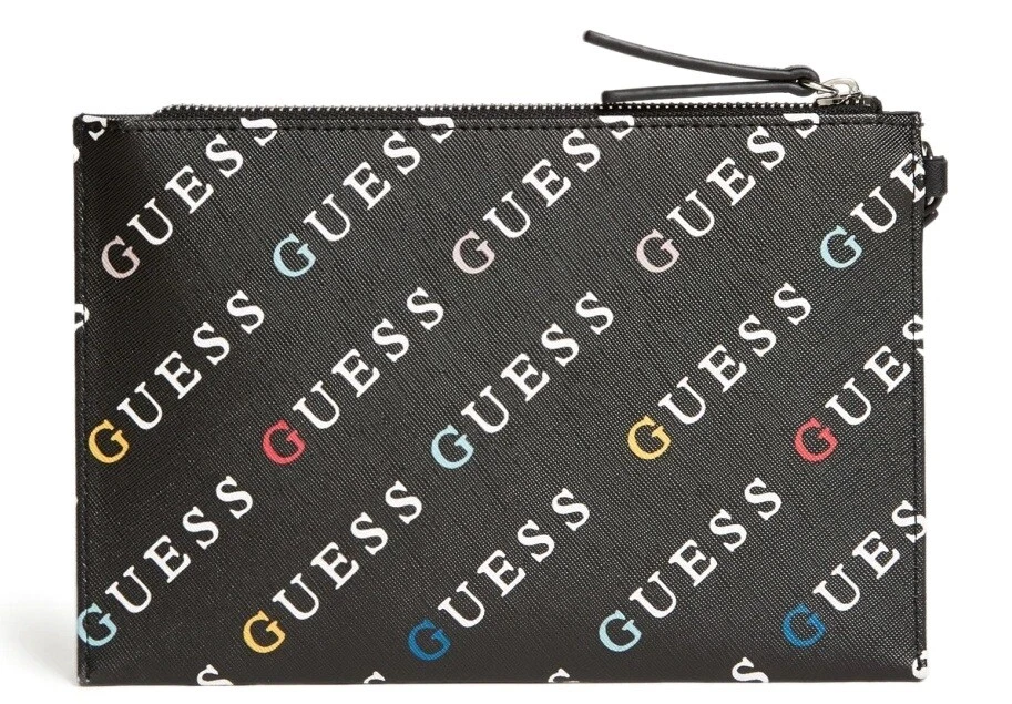  GUESS Bolso tote Abey para mujer, negro (Black Logo