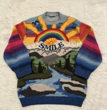 Stella McCartney Kind Intarsia Jumper Sweater Knit Multicolor Wool 40