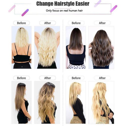 Invisible Seamless Feathers Hair Human hair Extension 50 Strands Hair 16-30" - Picture 7 of 21