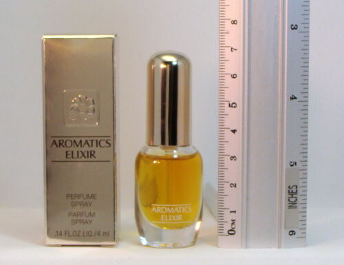 AROMATICS ELIXIR CLINIQUE PURE PERFUME SPRAY 4 ML. 14 FL.OZ. ONLY COLLECTORS - Picture 2 of 3