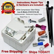 ICE-O-MATIC 9181010-28 Start Relay Potential + Instructions, Ships FREE TODAY!