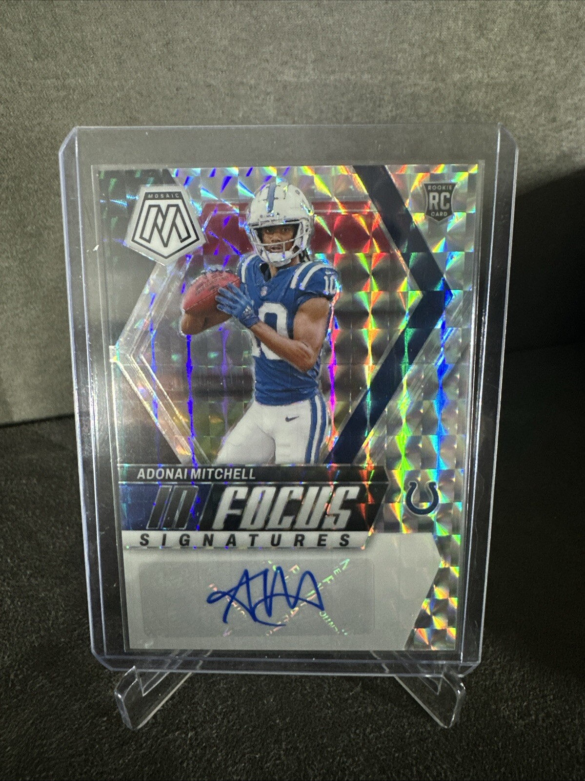 2024 Panini Mosaic Adonai Mitchell In Focus Auto A1