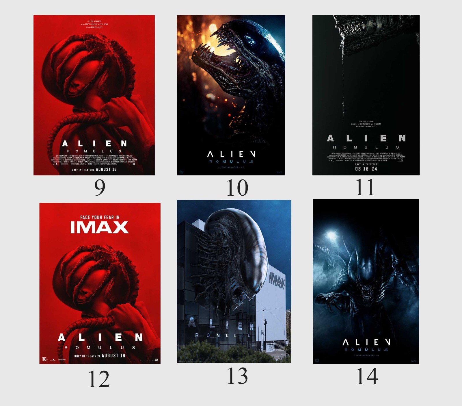 Alien Romulus 2024 movie poster Alien 2024 film Fiscalía General