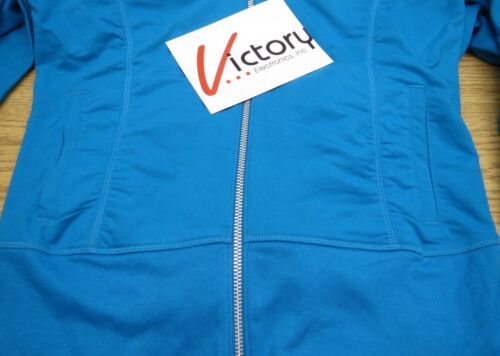 NUEVA Chaqueta activa con capucha azul Champion Elite manga larga con cremallera completa | Talla pequeña - Imagen 3 de 10