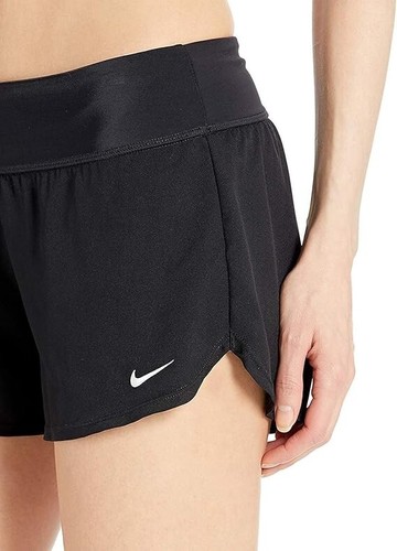 Nike Women's Standard Solid Element Swim Boardshort Black Size M - Picture 5 of 5