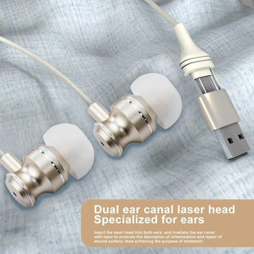 Tapones para los oídos para terapia de luz roja por infraestructura 650 nm tinnitus terapia láser tipo C - Imagen 11 de 22