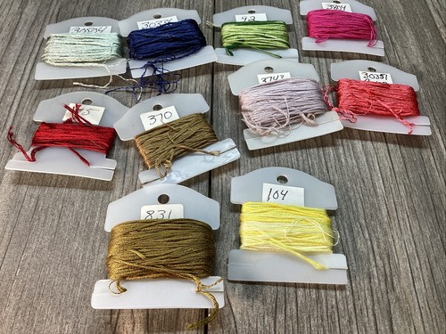 Mixed Thread Sample Lot 10 SAMPLES SIZE Embroidery/Crafting/Sewing/ Cross Stitch - Picture 7 of 10