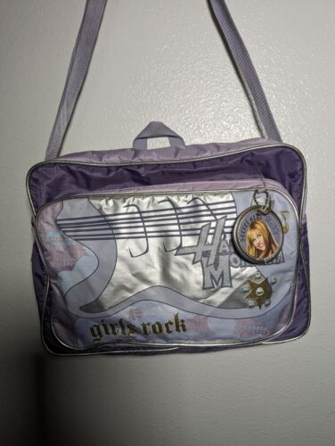 Vintage Hannah Montana Kuriertasche Mädchen Rock Glitzer lila mit Namensschild - Bild 5 von 18