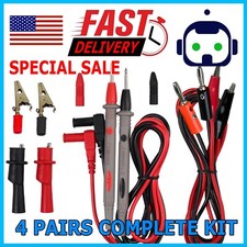 Multimeter Test Leads for Fluke Meter Electrical Alligator Clip Probes 1000V 20A