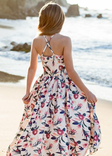 New Girls Joyfolie Mia Joy High Low Maxi Party PARADISE FLORAL Easter Dress 14 - Picture 3 of 5