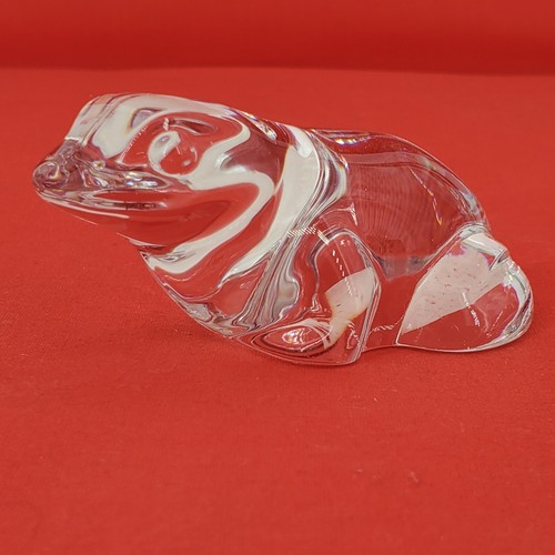 VILLEROY & BOCH Crystal Glass Frog Figurine Paperweight - Picture 8 of 9
