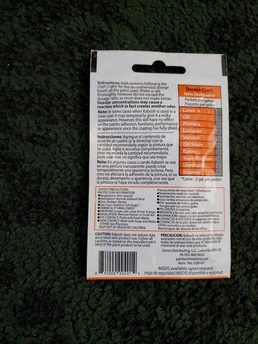 KABOSH Paint Odor Eliminator - Picture 1 of 2