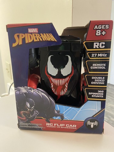 MARVEL SPIDER-MAN RC FLIP CAR VENOM VS SPIDERMAN. NEW - Picture 2 of 2