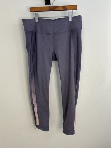 CALIA Carrie Underwood Ombre Cadet Splatter Ankle Zip Athletic Leggings Size XL