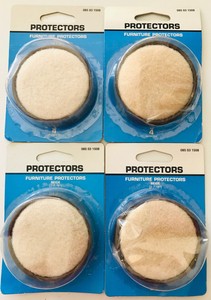 16 Floor Protectors For Furniture Soft Pad On Plastic Base Heavy