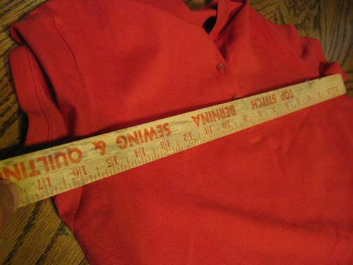 Women / Kid ? OLD NAVY Solid Uniform Polo Short Sleeve Red T-shirt XL (14 ) Plus - Picture 4 of 12