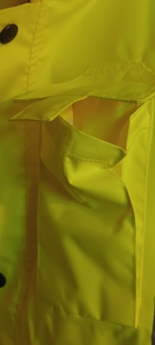 Brandneu Large Ergodyne Standard Hi Vis Bomber Sicherheit Kapuze Regenjacke #8365 - Bild 11 von 19