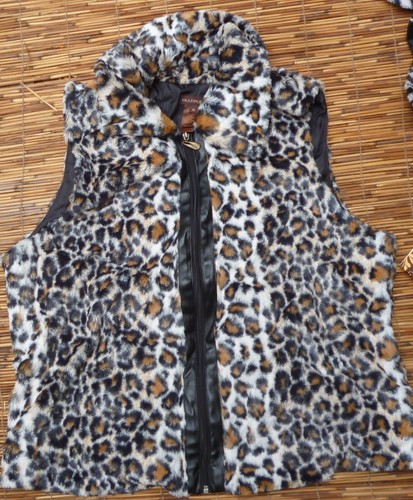 MULTIPLI GILET ESSENZIALE DONNA TAGLIE FORTI SUPER MORBIDO PELLICCIA FLIX ZIP-UP LISTINO 53€ - Foto 7 di 8