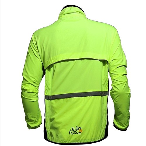 Men Cycling Jacket Road Mountain Bike Long Waterproof Loose Top Coat Windbreaker - Picture 19 of 21