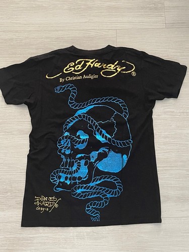 Ed Hardy de Christian Audigier Hombres Especialidad Camiseta Tatuaje NUEVA RARA M - Imagen 2 de 8