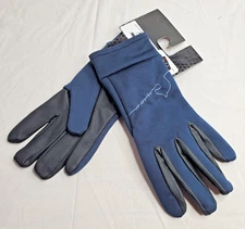 HKM Equine Sports Riding Gloves  - Size Large - Navy blue/black  - brand new