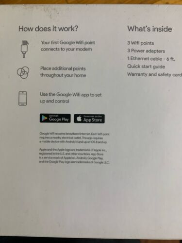 Google Home WI FI Set Up 3 Routers Mounts Netgear Antenna Unused - Photo 2/11