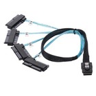 Internal 36 Pin Mini SAS SFF-8087 Host to 4 SFF-8482 Target SAS Hard Disk and...