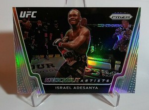 2021 Panini UFC Prizm Israel Adesanya Silver Prizm 