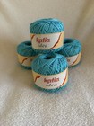 4 Balls Katia Idea Ribbon Yarn 50 g Color 28 Turquoise Same Lot