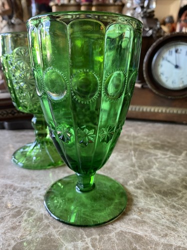 Boho Wedding Water Wine Goblet Gem Color Glasses Curated Set Of 4 - Picture 5 of 24
