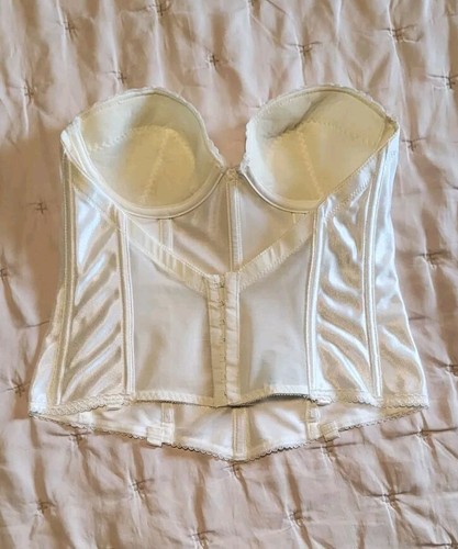 CARNIVAL Longline Bra Bustier Corset Lingerie Underwire Boning 36B Low Back - Picture 6 of 14