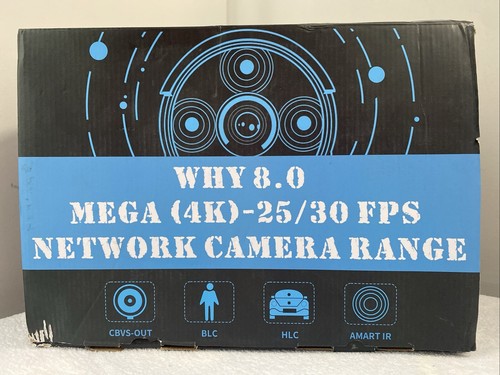 OOSSXX PoE+ DVR + 6 Cameras Set Why 8.0 Mega (4K) 25/30 FPS Network Camera Range - Picture 1 of 24