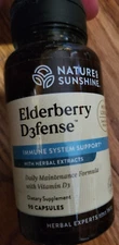 Nature's Sunshine Elderberry D3fense 90 Capsules- EXP : 2026