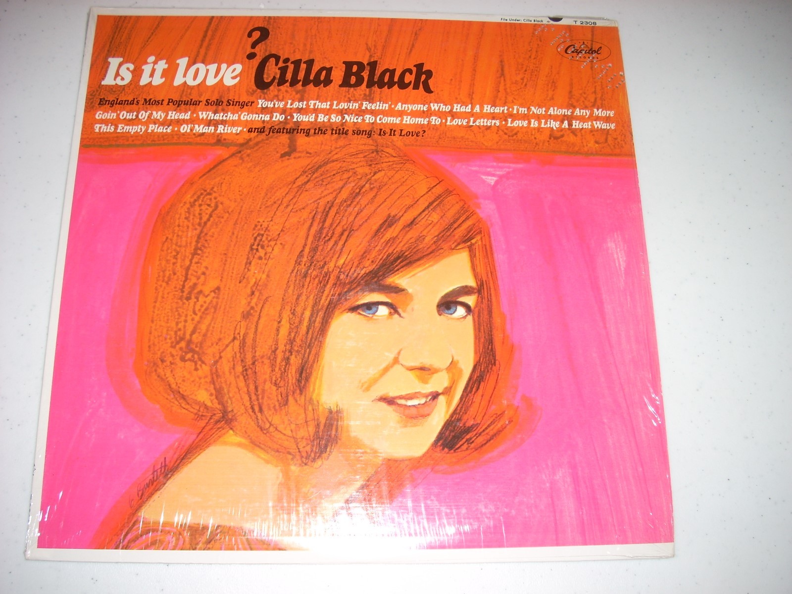 CILLA BLACK Is It Love? LP Capitol T 2308 designate promo NM Mono