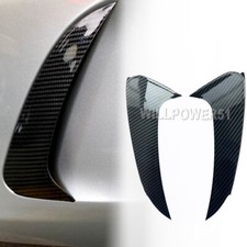Carbon Fiber Print Rear Bumper Side Air Vent Cover Blade Fits 15-18 W218 CLS550