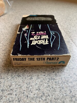 Friday The 13th Part 2 Rare First Print VHS Gatefold Cover