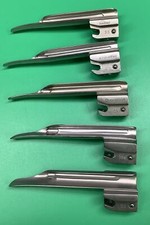 Lot of 5 eValueMed, SunMed, and Curaplex Laryngoscope Blade, G-MIL 1