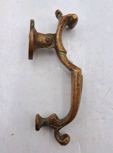Antique / Vintage Brass Door Knocker Apartment Bathroom Hotel Room Door Knocker - Picture 4 of 8