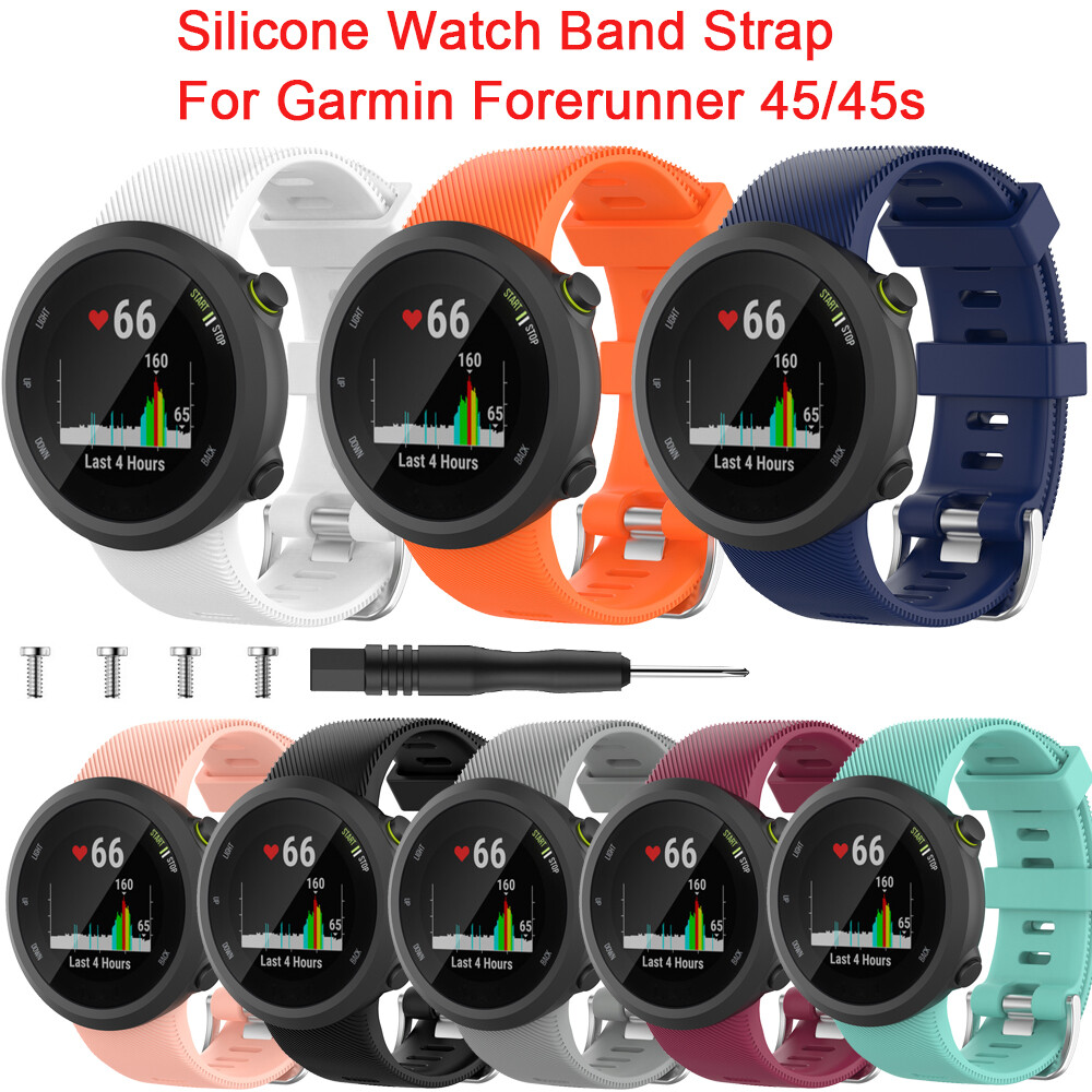 Fitness Silicone Wrist Watch Band Strap Bracelet For Garmin Forerunner 45 45s