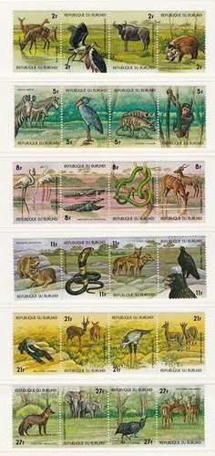 1977 REPUBLIK BURUNDI - COB Nr. 737/760 + PA 445/468 Satz 48 MNH/** - Bild 3 von 3
