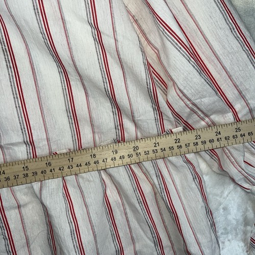 Zara Kleid Damen S Elfenbein Gestreift Bauern Boho Bohemian Strand Minimalistisch Retro - Bild 10 von 20