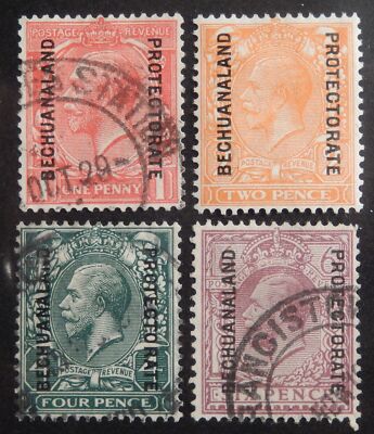 Bechuanaland Scott # 97, 99, 102-103, Part-Set of 4, Most Used