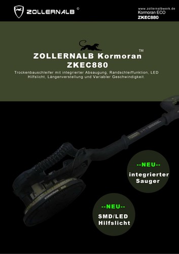 Zollernalb Éco Ponceuse Mur Autoportée à Rallonges à Sec Meuleuse - Imagen 2 de 11