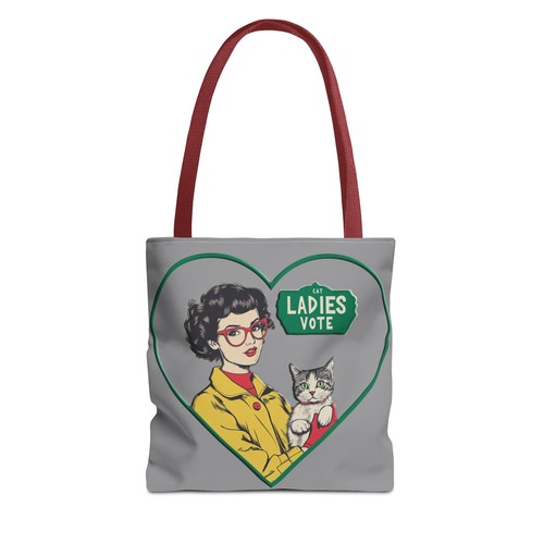 Cat Ladies Vote Tote Bag Fun Election Carry-On Harris Walz Trump Vance - Picture 58 of 61